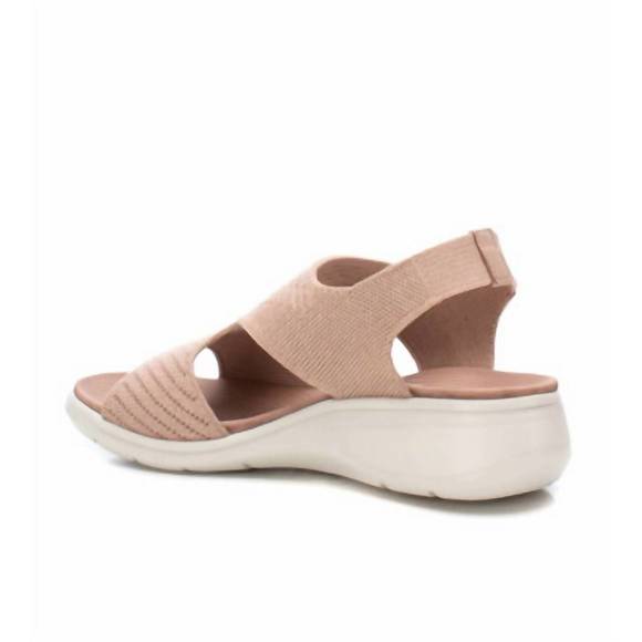 NEW XTI women's wedge sandal in nude - Picture 3 of 5